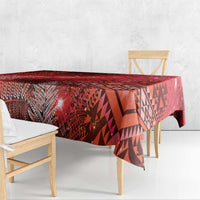 Aotearoa Taniko Matariki Tablecloth Cosmic Red LT7 - Polynesian Pride