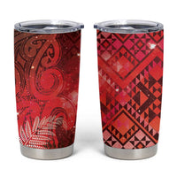 Aotearoa Taniko Matariki Tumbler Cup Cosmic Red LT7 Red - Polynesian Pride
