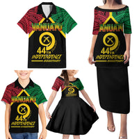 Vanuatu 44th Independence Anniversary Family Matching Puletasi and Hawaiian Shirt LT7 - Polynesian Pride