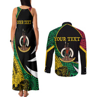 Vanuatu Independence Day Yumi 44 Couples Matching Tank Maxi Dress and Long Sleeve Button Shirt LT7 - Polynesian Pride