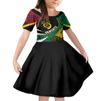 Vanuatu Independence Day Yumi 44 Family Matching Off Shoulder Short Dress and Hawaiian Shirt