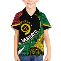 Vanuatu Independence Day Yumi 44 Family Matching Summer Maxi Dress and Hawaiian Shirt LT7 Son's Shirt Colorful - Polynesian Pride