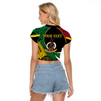 Vanuatu Independence Day Yumi 44 Raglan Cropped T Shirt