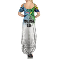 Malampa Fiji Day Summer Maxi Dress Gradient Style LT7 - Polynesian Pride