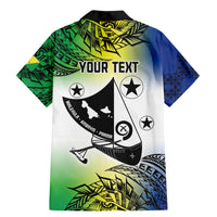 Malampa Day Family Matching Mermaid Dress and Hawaiian Shirt Emblem Gradient Style LT7 - Polynesian Pride