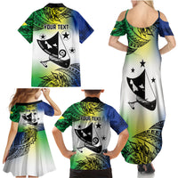 Malampa Day Family Matching Summer Maxi Dress and Hawaiian Shirt Emblem Gradient Style LT7 - Polynesian Pride