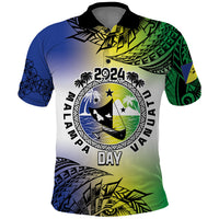 Malampa Day Polo Shirt Emblem Gradient Style