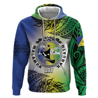 Malampa Day Zip Hoodie Emblem Gradient Style