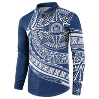 Tonga Queen Salote College Personalized Button Sweatshirt Ngatu Tokelaufeletoa Motifs