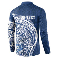 Tonga Queen Salote College Personalized Button Sweatshirt Ngatu Tokelaufeletoa Motifs
