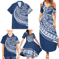 Tonga Queen Salote College Personalized Family Matching Summer Maxi Dress and Hawaiian Shirt Ngatu Tokelaufeletoa Motifs