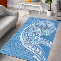 Tonga Apifo'ou Kolisi Personalized Area Rug Ngatu Tokelaufeletoa Motifs