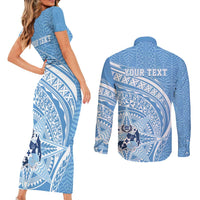Tonga Apifo'ou Kolisi Personalized Couples Matching Short Sleeve Bodycon Dress and Long Sleeve Button Shirt Ngatu Tokelaufeletoa Motifs