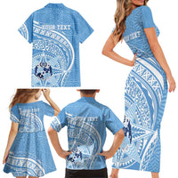 Tonga Apifo'ou Kolisi Personalized Family Matching Short Sleeve Bodycon Dress and Hawaiian Shirt Ngatu Tokelaufeletoa Motifs