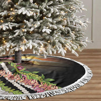 Hawaii Mokihana Mix Pikake Leis Mahalo 'Olelo Tree Skirt Black