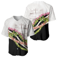 Hawaii Mokihana Mix Pikake Leis Mahalo 'Olelo Baseball Jersey White Tapa LT7 - Polynesian Pride