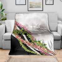 Hawaii Mokihana Mix Pikake Leis Mahalo 'Olelo Blanket White Tapa LT7 - Polynesian Pride