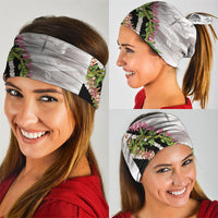 Hawaii Mokihana Mix Pikake Leis Mahalo 'Olelo Neck Gaiter White Tapa LT7 - Polynesian Pride