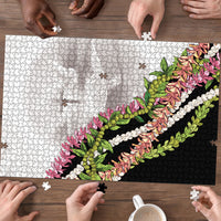 Hawaii Mokihana Mix Pikake Leis Mahalo 'Olelo Puzzle White Tapa LT7 - Polynesian Pride