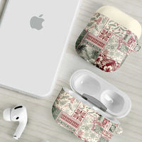 Aloha Hawaii Pastel Christmas Patchwork AirPods Case Classic Style LT7 - Polynesian Pride