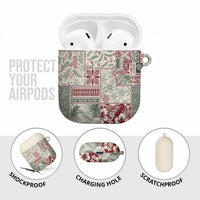Aloha Hawaii Pastel Christmas Patchwork AirPods Case Classic Style LT7 - Polynesian Pride