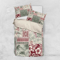 Aloha Hawaii Pastel Christmas Patchwork Bedding Set Classic Style - Polynesian Pride