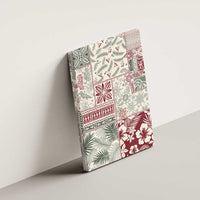 Aloha Hawaii Pastel Christmas Patchwork Canvas Wall Art Classic Style - Polynesian Pride