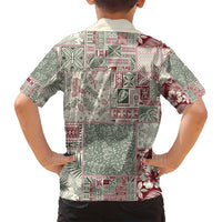 Aloha Hawaii Pastel Christmas Patchwork Family Matching Puletasi and Hawaiian Shirt Classic Style LT7 - Polynesian Pride