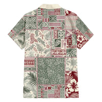 Aloha Hawaii Pastel Christmas Patchwork Family Matching Puletasi and Hawaiian Shirt Classic Style LT7 - Polynesian Pride