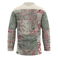 Aloha Hawaii Pastel Christmas Patchwork Hockey Jersey Classic Style LT7 - Polynesian Pride