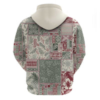 Aloha Hawaii Pastel Christmas Patchwork Hoodie Classic Style - Polynesian Pride