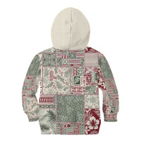 Aloha Hawaii Pastel Christmas Patchwork Kid Hoodie Classic Style - Polynesian Pride