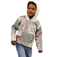 Aloha Hawaii Pastel Christmas Patchwork Kid Hoodie Classic Style - Polynesian Pride