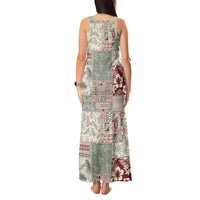 Aloha Hawaii Pastel Christmas Patchwork Tank Maxi Dress Classic Style - Polynesian Pride