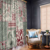 Aloha Hawaii Pastel Christmas Patchwork Window Curtain Classic Style LT7 - Polynesian Pride