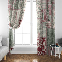 Aloha Hawaii Pastel Christmas Patchwork Window Curtain Classic Style LT7 - Polynesian Pride
