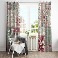 Aloha Hawaii Pastel Christmas Patchwork Window Curtain Classic Style LT7 - Polynesian Pride