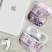 Aloha Hawaii Pastel Christmas Patchwork AirPods Case Rustic Style LT7 - Polynesian Pride