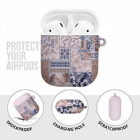 Aloha Hawaii Pastel Christmas Patchwork AirPods Case Rustic Style LT7 - Polynesian Pride
