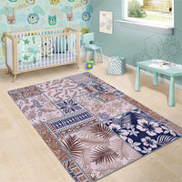 Aloha Hawaii Pastel Christmas Patchwork Area Rug Rustic Style - Polynesian Pride