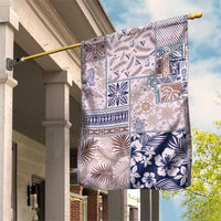 Aloha Hawaii Pastel Christmas Patchwork Garden Flag Rustic Style - Polynesian Pride