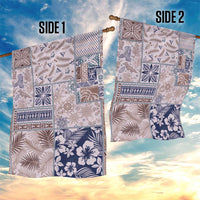 Aloha Hawaii Pastel Christmas Patchwork Garden Flag Rustic Style - Polynesian Pride