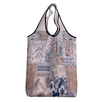 Aloha Hawaii Pastel Christmas Patchwork Grocery Bag Rustic Style - Polynesian Pride