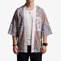 Aloha Hawaii Pastel Christmas Patchwork Kimono Rustic Style - Polynesian Pride