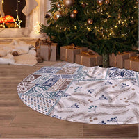 Aloha Hawaii Pastel Christmas Patchwork Tree Skirt Rustic Style - Polynesian Pride