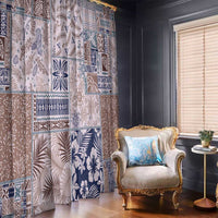 Aloha Hawaii Pastel Christmas Patchwork Window Curtain Rustic Style LT7 - Polynesian Pride