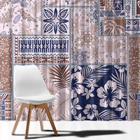 Aloha Hawaii Pastel Christmas Patchwork Window Curtain Rustic Style LT7 - Polynesian Pride