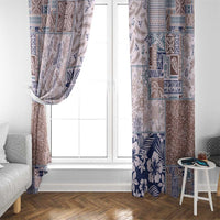 Aloha Hawaii Pastel Christmas Patchwork Window Curtain Rustic Style LT7 - Polynesian Pride