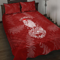 New Zealand Christmas Quilt Bed Set Silver Fern Mix Kiwi Bird Ver01 LT7 - Polynesian Pride