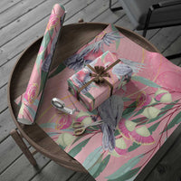 Australia Breast Cancer Awareness Wrapping Paper Pink Galah with Eucalyptus Flowers LT7 - Polynesian Pride